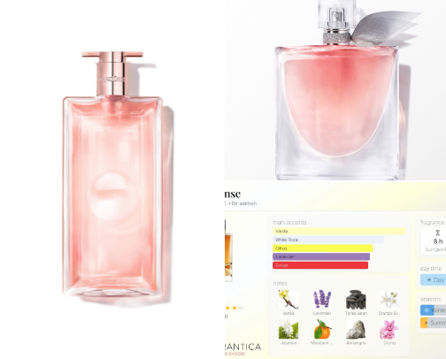 Perfume for women cover photo collage