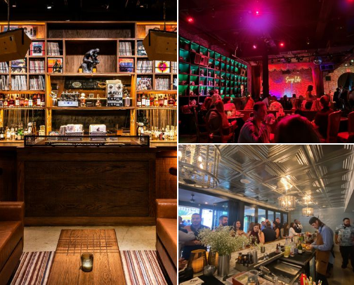 Hip and fun bars in Miami cover photo collage