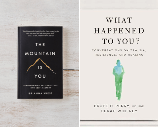 The Books - From Mindset to Making Money. Trauma and Self-Sabotage to Success cover photo collage