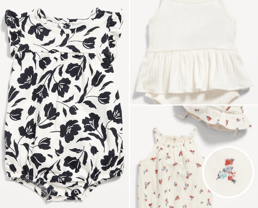 Baby girl closet cover photo collage