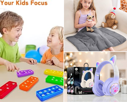 The "On-the-Go" Sensory Calm-Down Must-Haves cover photo collage