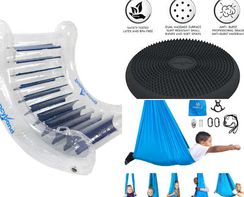 Calming Sensory Tools for Kids with Autism & Sensory Needs cover photo collage