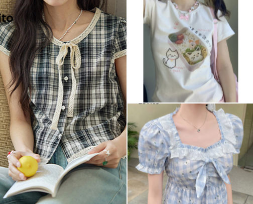 Shoujo, Cute, Soft Girl Tops from 🍊 | Shopee cover photo collage