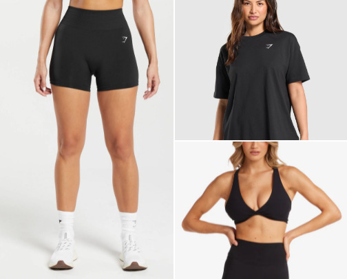 gym clothing cover photo collage