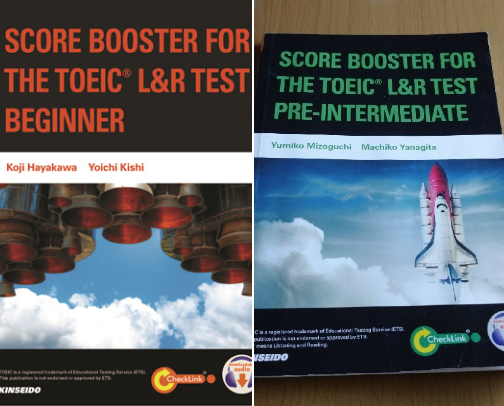 Save & Read - SCORE BOOSTER FOR THE TOEIC L&R TEST INTERMEDIATE - TOEIC L&R : study companions cover photo collage