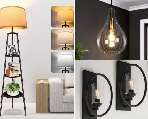 Elegant Light Fixtures” cover photo collage