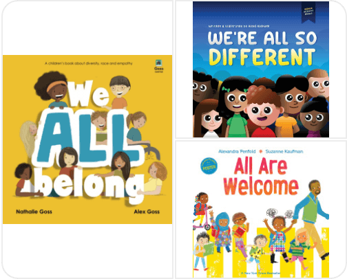 Books for Open Hearts: Inspiring Kids with Tales of Diversity and Inclusion cover photo collage