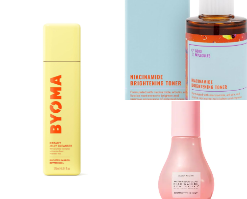 skincare products!! cover photo collage