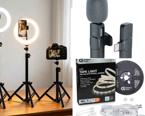 BIGO PK STREAMING Items+What I use Streaming Golden Hour cover photo collage