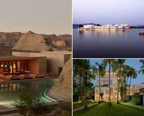 Dream Stays: Top-Rated Hotels Around the World cover photo collage