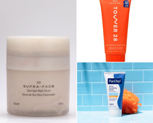 night skincare routine cover photo collage