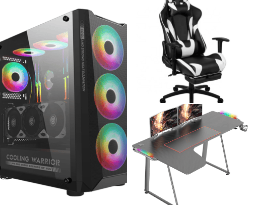 Gamer starter pack cover photo collage