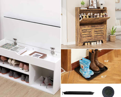Entryway Organization Finds That Keep Clutter Away cover photo collage