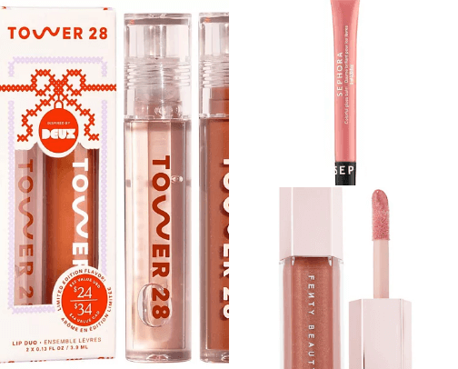 Lipstic, lip serum and lip care by Sephora cover photo collage