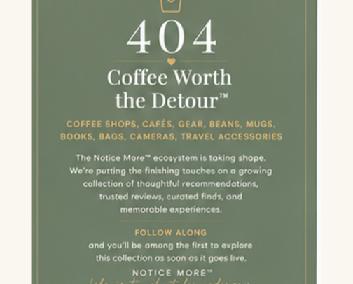 ☕ Coffee Worth the Detour™ cover photo collage