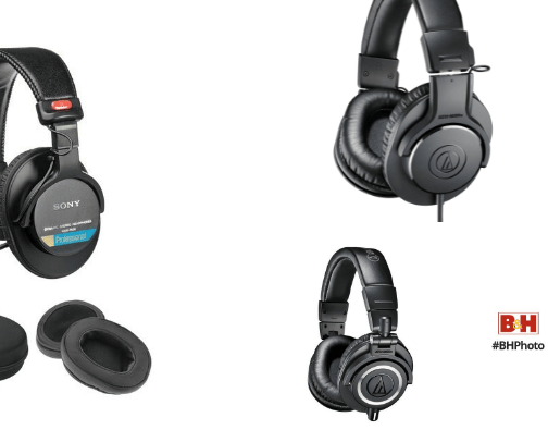 Headphones cover photo collage