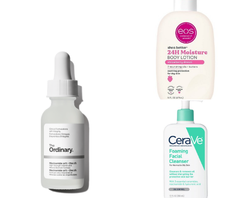 Products/skincare cover photo collage