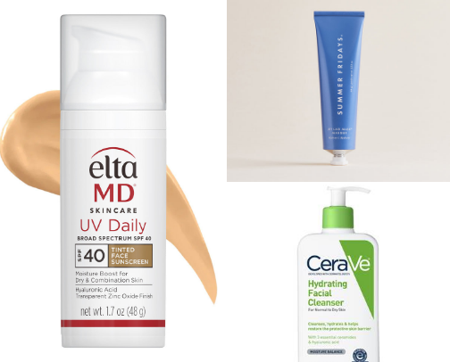 Skin care cover photo collage