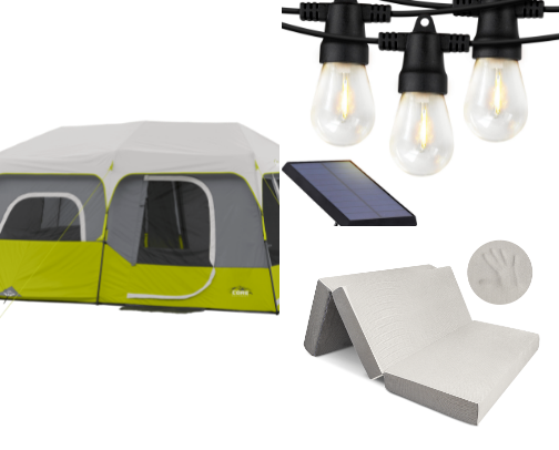 Things I can't go camping without cover photo collage