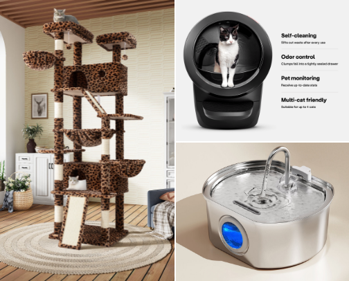 Must haves for my cats cover photo collage