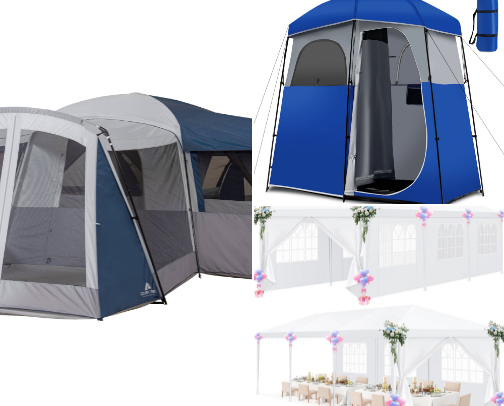 Camping with the family cover photo collage