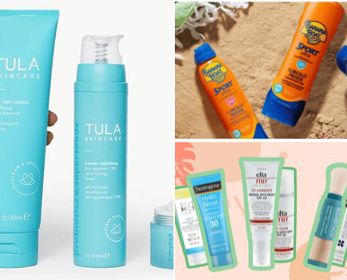 Summer Skincare cover photo collage