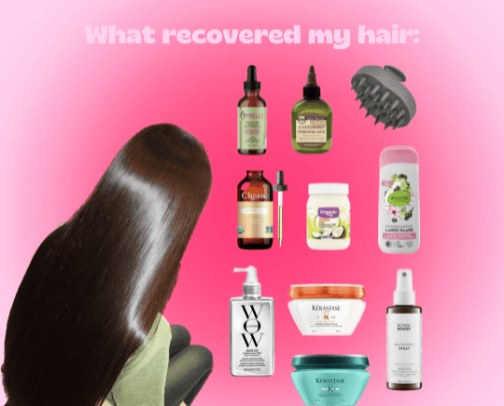 What recovered my hair cover photo collage