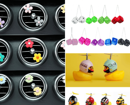 Car decorations cover photo collage