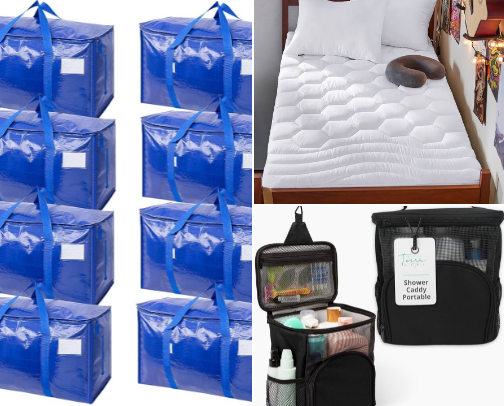 College must haves for dorm or apartment cover photo collage