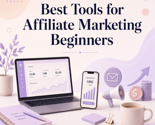 Best Tools for Affiliate Marketing Beginners cover photo collage