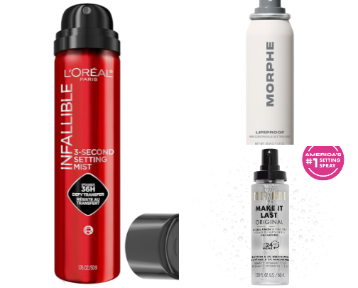 best setting sprays at the drugstore: by type cover photo collage