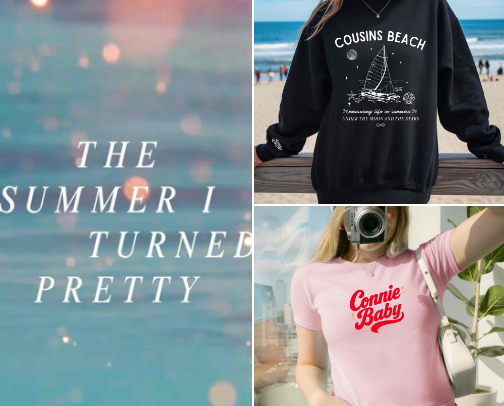 The Summer I Turned Pretty merch cover photo collage