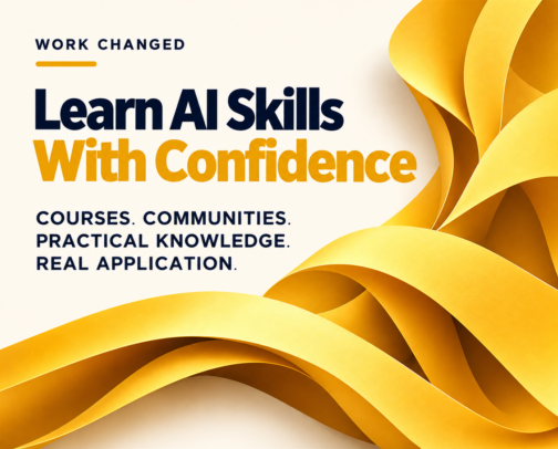Learn AI Skills With Confidence cover photo collage