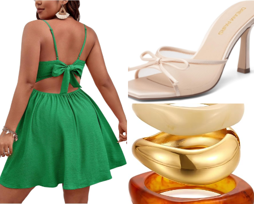 Trendy Curvy Fashion: Summer Clothing Collection cover photo collage