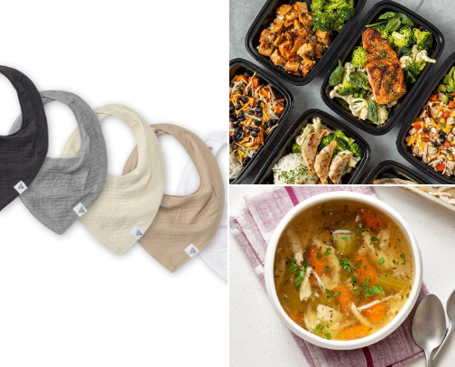 What to bring a new mom when visiting for the first time (that she actually wants)! cover photo collage