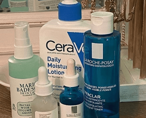 Face and body care cover photo collage
