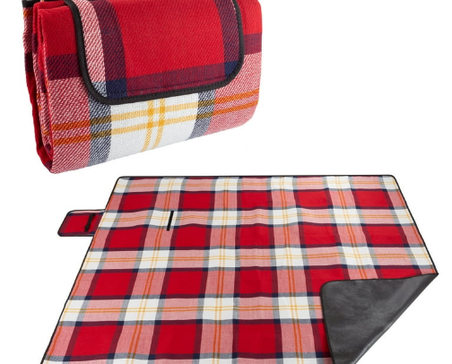 Picnic blanket cover photo collage