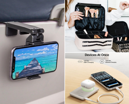 Travel Essentials | Useful Gear for Flights & Trips cover photo collage