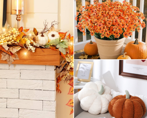 It's time to get spooky!!👻 fall decor cover photo collage