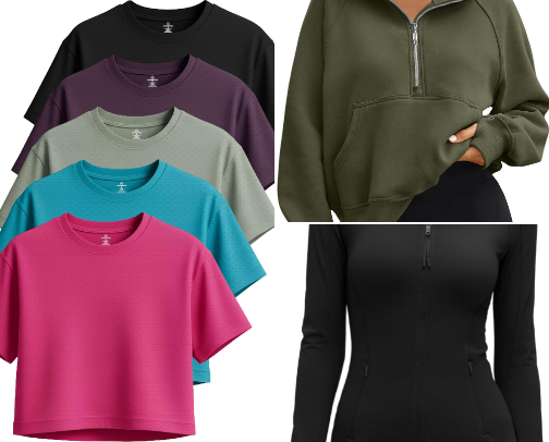LUX Athleisure Wear for LESS cover photo collage