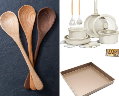 Cooking & baking supplies every kitchen needs. cover photo collage