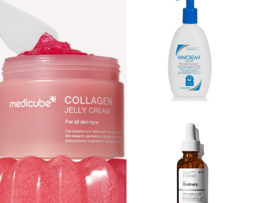Skin care cover photo collage