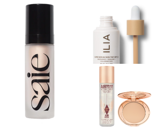 my glowy makeup routine cover photo collage