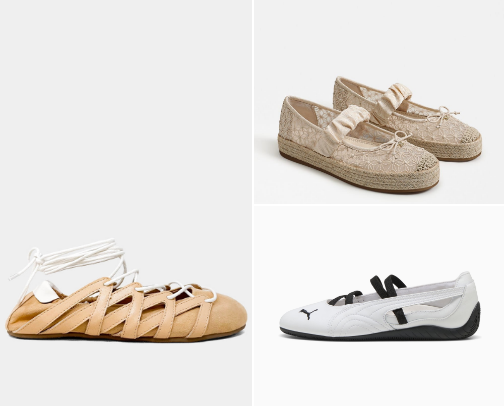 Cutesy flat shoes for girls day out cover photo collage