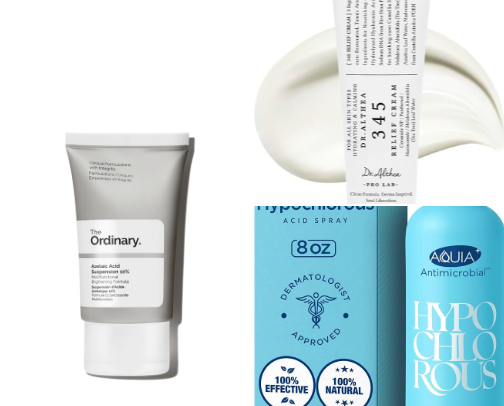 5⭐️ Skincare must haves for acne prone skin cover photo collage