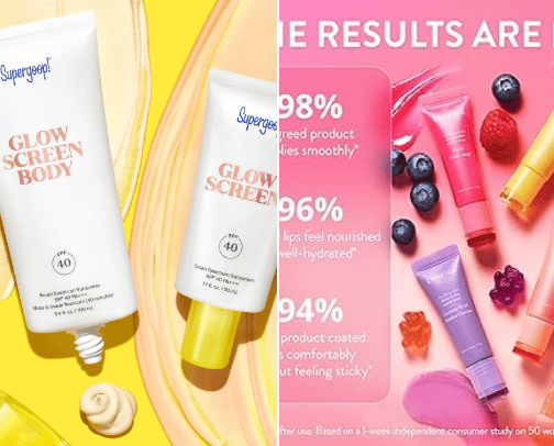 Skincare cover photo collage