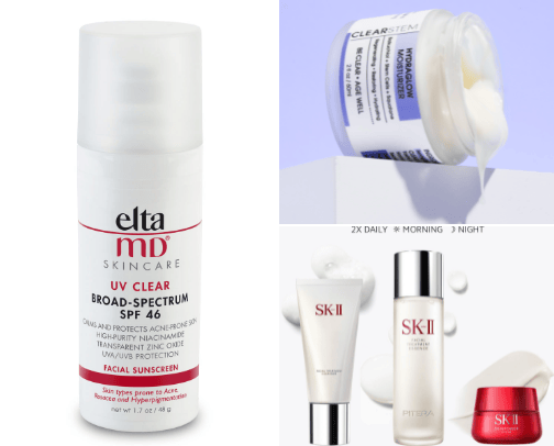 Skincare cover photo collage