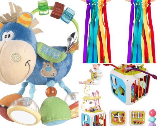 Great toys for babies & toddlers cover photo collage