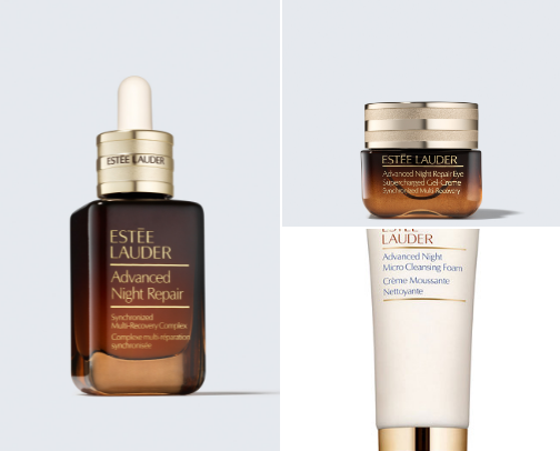 Best Estée Lauder Skincare Products for Glowing Skin | Advanced Night Repair Favorites cover photo collage