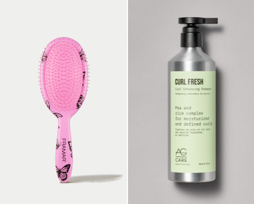 Curly hair care cover photo collage